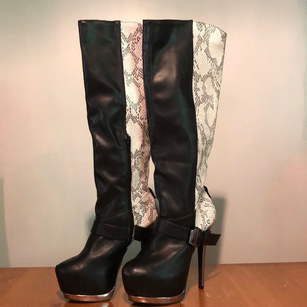 High heel boots